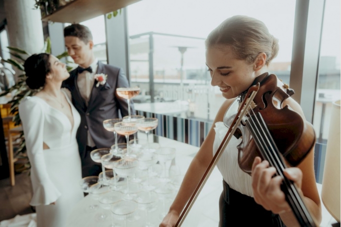 Violinistin Astrid Haferland